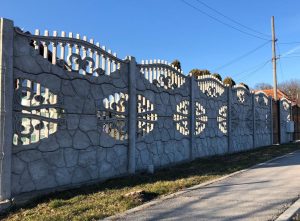 un gard de beton
